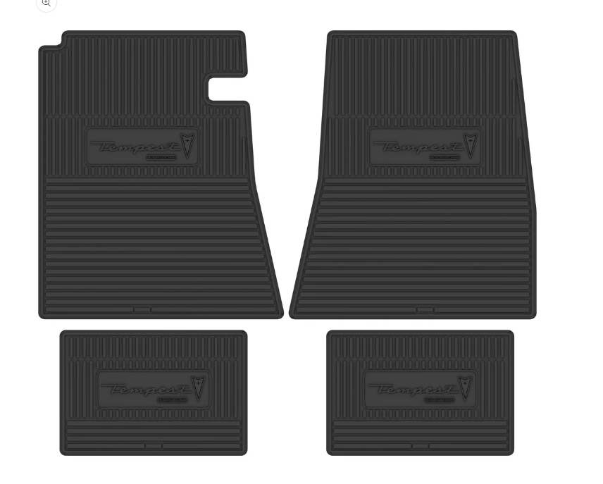 1964 Pontiac Tempest Custom Next Generation Custom Vintage Rubber Floor Mats Package